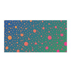 Color Pattern Dot Scrapbooking Satin Wrap 35  X 70  by Wegoenart