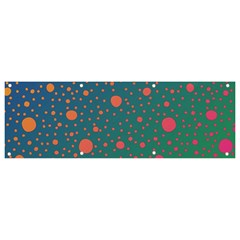 Color Pattern Dot Scrapbooking Banner And Sign 9  X 3  by Wegoenart