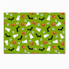 Pattern Seamless Halloween Fall Postcard 4 x 6  (pkg Of 10) by Wegoenart