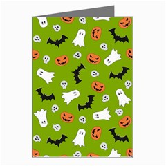 Pattern Seamless Halloween Fall Greeting Card