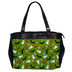 Pattern Seamless Halloween Fall Oversize Office Handbag by Wegoenart