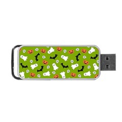 Pattern Seamless Halloween Fall Portable Usb Flash (two Sides) by Wegoenart