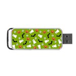 Pattern Seamless Halloween Fall Portable USB Flash (Two Sides) Front