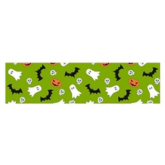 Pattern Seamless Halloween Fall Oblong Satin Scarf (16  X 60 ) by Wegoenart