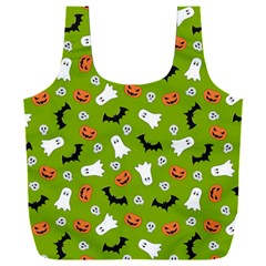 Pattern Seamless Halloween Fall Full Print Recycle Bag (xxl) by Wegoenart