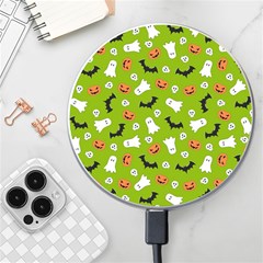 Pattern Seamless Halloween Fall Wireless Charger by Wegoenart