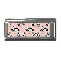 Pandas Pattern Panda Bear Superlink Italian Charm (9mm)