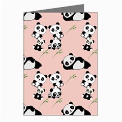 Pandas Pattern Panda Bear Greeting Cards (pkg Of 8)