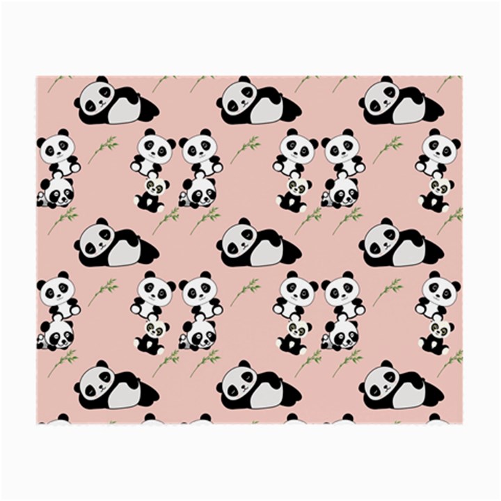 Pandas Pattern Panda Bear Small Glasses Cloth