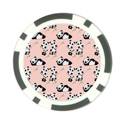 Pandas Pattern Panda Bear Poker Chip Card Guard (10 Pack) by Wegoenart