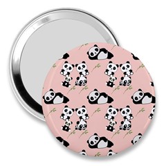 Pandas Pattern Panda Bear 3  Handbag Mirrors by Wegoenart