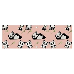 Pandas Pattern Panda Bear Banner And Sign 6  X 2  by Wegoenart