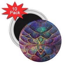 Dragon Fractal Pattern Texture 2 25  Magnets (10 Pack)  by Wegoenart