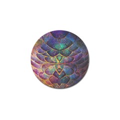 Dragon Fractal Pattern Texture Golf Ball Marker by Wegoenart