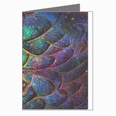 Dragon Fractal Pattern Texture Greeting Card