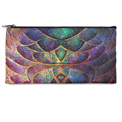 Dragon Fractal Pattern Texture Pencil Case by Wegoenart