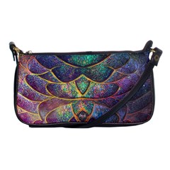 Dragon Fractal Pattern Texture Shoulder Clutch Bag by Wegoenart