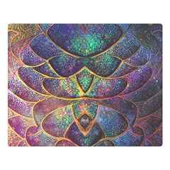 Dragon Fractal Pattern Texture Double Sided Flano Blanket (large)  by Wegoenart