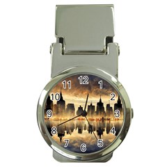 Manhattan Skyline Sunset Nyc Money Clip Watches by Wegoenart