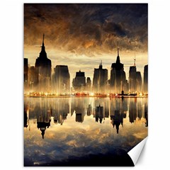 Manhattan Skyline Sunset Nyc Canvas 36  X 48 