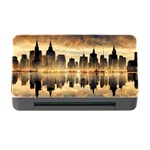 Manhattan Skyline Sunset Nyc Memory Card Reader with CF Front