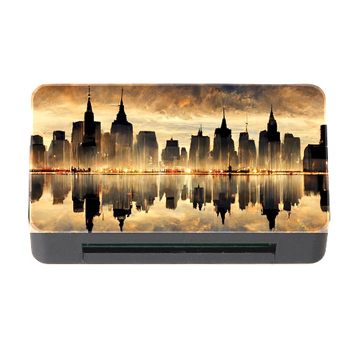 Manhattan Skyline Sunset Nyc Memory Card Reader with CF