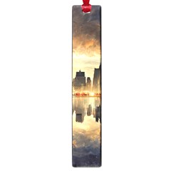 Manhattan Skyline Sunset Nyc Large Book Marks by Wegoenart