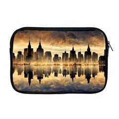 Manhattan Skyline Sunset Nyc Apple Macbook Pro 17  Zipper Case by Wegoenart