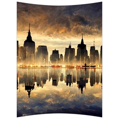 Manhattan Skyline Sunset Nyc Back Support Cushion by Wegoenart