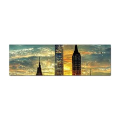 New York City Sunset Dusk Twilight Sticker Bumper (100 Pack) by Wegoenart