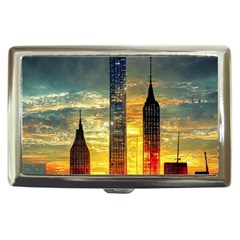 New York City Sunset Dusk Twilight Cigarette Money Case by Wegoenart