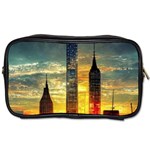 New York City Sunset Dusk Twilight Toiletries Bag (Two Sides) Front