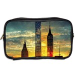 New York City Sunset Dusk Twilight Toiletries Bag (Two Sides) Back