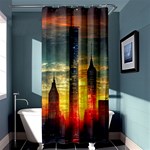 New York City Sunset Dusk Twilight Shower Curtain 36  x 72  (Stall)  Curtain(36 X72 ) - 33.26 x66.24  Curtain(36 X72 )