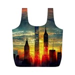 New York City Sunset Dusk Twilight Full Print Recycle Bag (M) Front