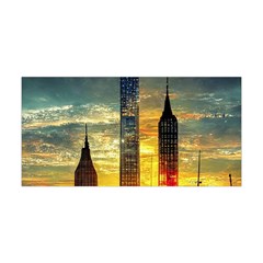 New York City Sunset Dusk Twilight Yoga Headband by Wegoenart