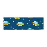 Seamless Pattern Ufo With Star Space Galaxy Background Sticker Bumper (10 pack) Front