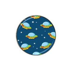 Seamless Pattern Ufo With Star Space Galaxy Background Hat Clip Ball Marker by Wegoenart