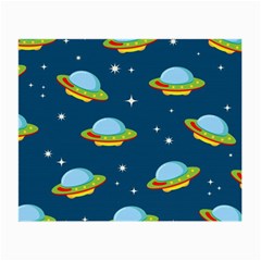 Seamless Pattern Ufo With Star Space Galaxy Background Small Glasses Cloth by Wegoenart