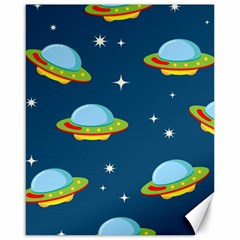 Seamless Pattern Ufo With Star Space Galaxy Background Canvas 16  X 20  by Wegoenart