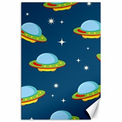 Seamless Pattern Ufo With Star Space Galaxy Background Canvas 20  X 30  by Wegoenart