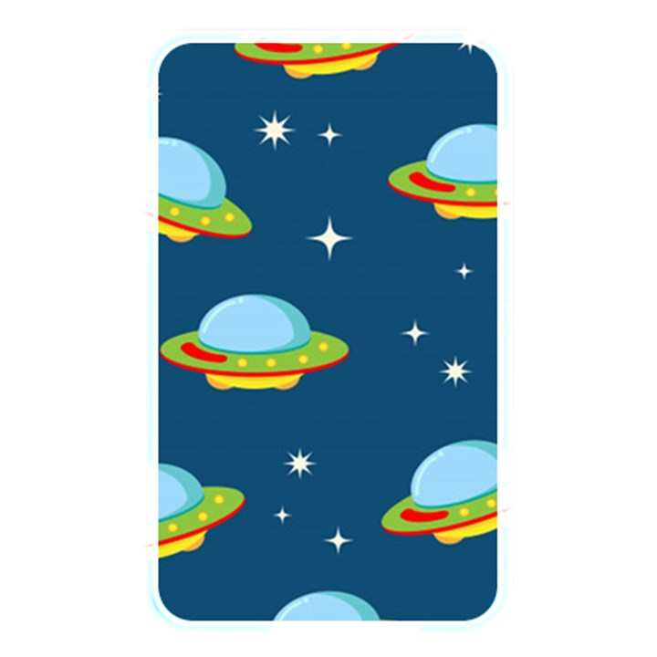 Seamless Pattern Ufo With Star Space Galaxy Background Memory Card Reader (Rectangular)