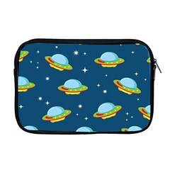 Seamless Pattern Ufo With Star Space Galaxy Background Apple Macbook Pro 17  Zipper Case by Wegoenart