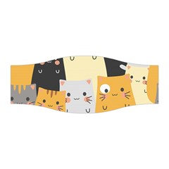 Seamless Pattern Cute Cat Cartoons Stretchable Headband by Wegoenart