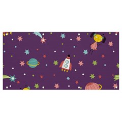 Space Travels Seamless Pattern Vector Cartoon Banner And Sign 8  X 4  by Wegoenart