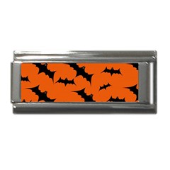 Halloween Card With Bats Flying Pattern Superlink Italian Charm (9mm)