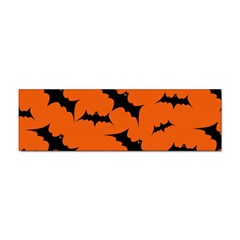 Halloween Card With Bats Flying Pattern Sticker Bumper (10 pack)