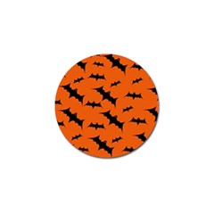 Halloween Card With Bats Flying Pattern Golf Ball Marker by Wegoenart