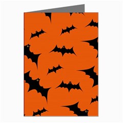 Halloween Card With Bats Flying Pattern Greeting Cards (Pkg of 8)