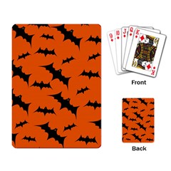 Halloween Card With Bats Flying Pattern Playing Cards Single Design (Rectangle)